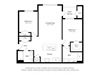 Crossroad Commons_2 Bedroom B_2D Floor Plan
